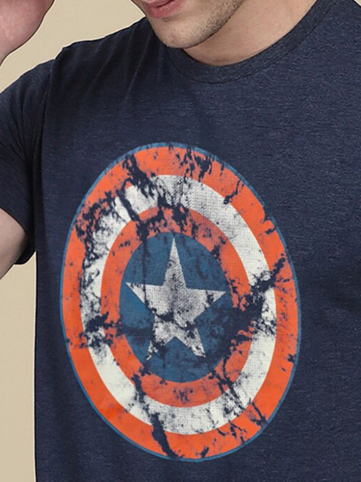 Captain america 2025 t shirt myntra