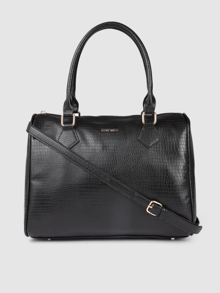 Allen solly black best sale solid handheld bag