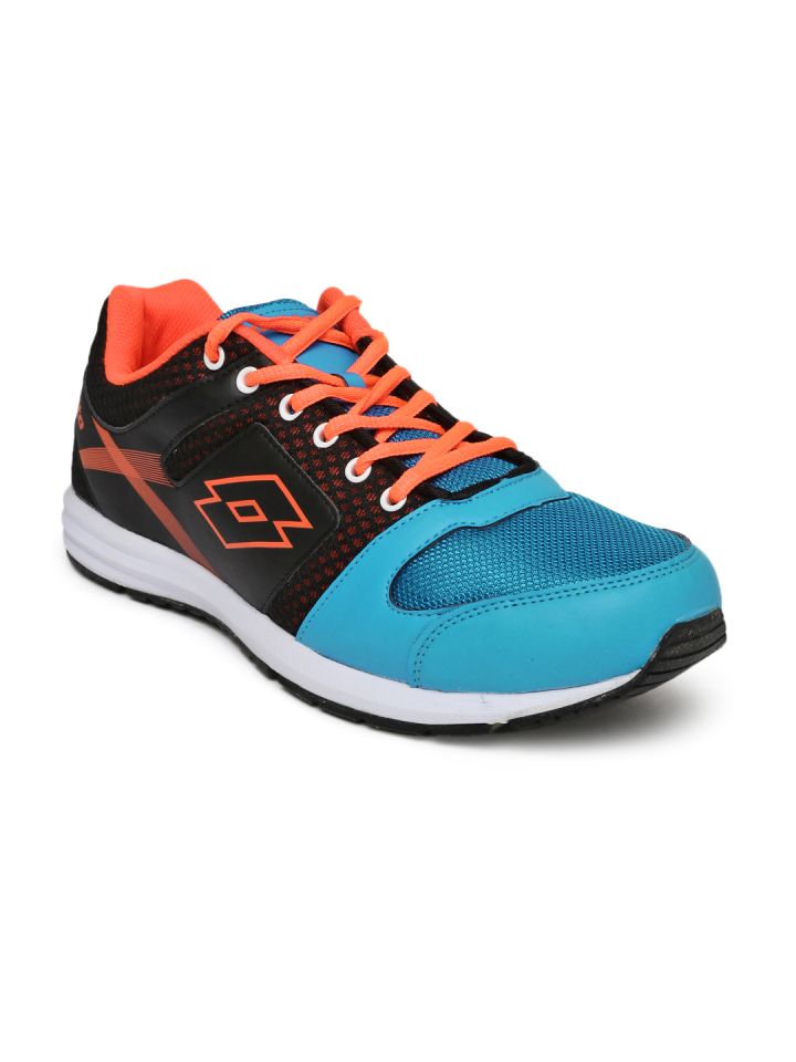 Lotto men's top black sports shoes
