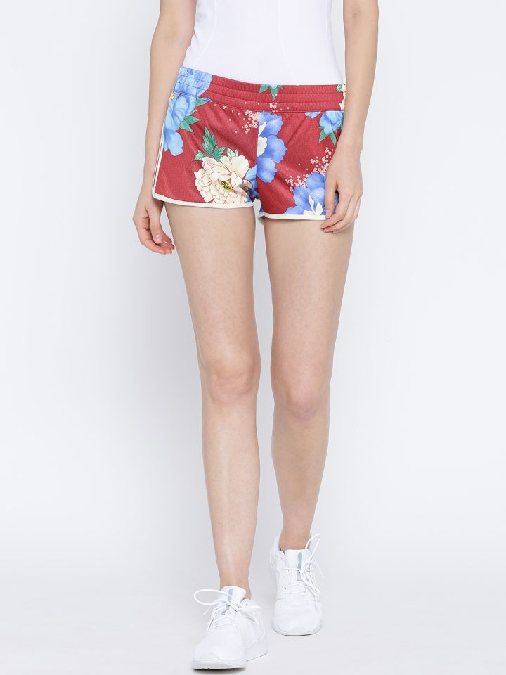 Buy ADIDAS Originals Women Red C Floral Print Sports Shorts - Shorts for  Women 1940826
