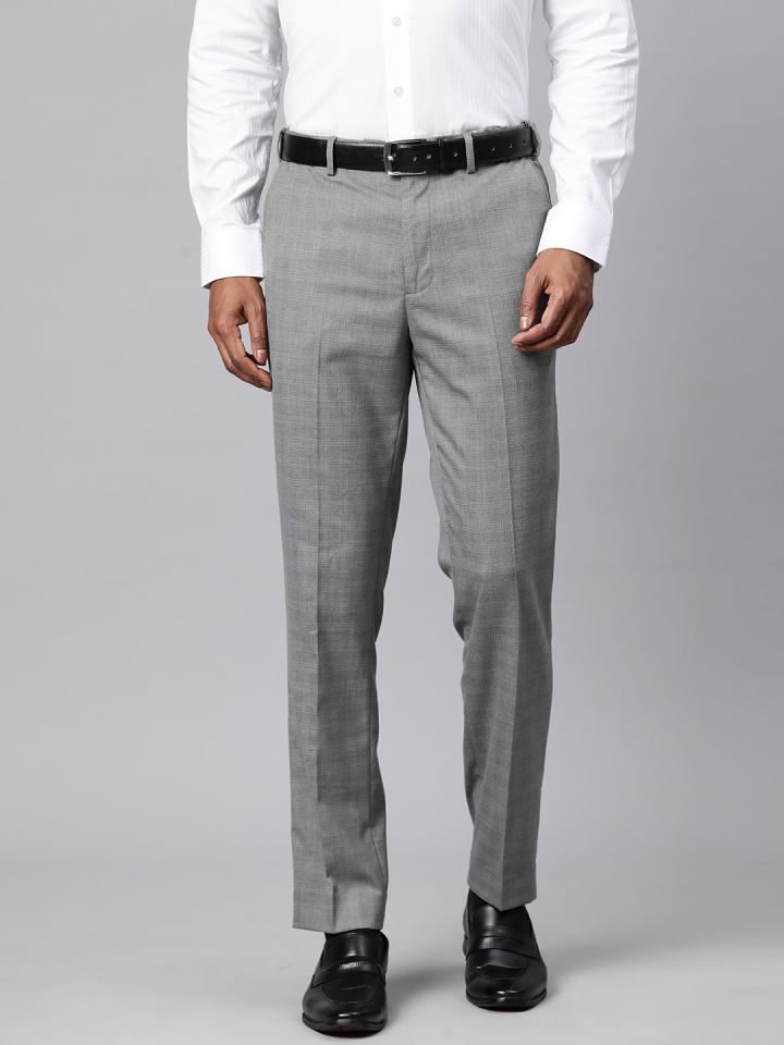 Buy Marks u0026 Spencer Men Checked Slim Fit Trousers - Trousers for Men  19433546 | Myntra