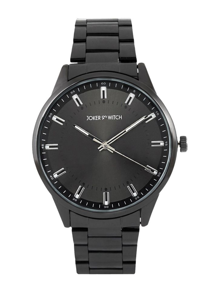 Buy JOKER WITCH Men Black Dial Stainless Steel Straps Analogue