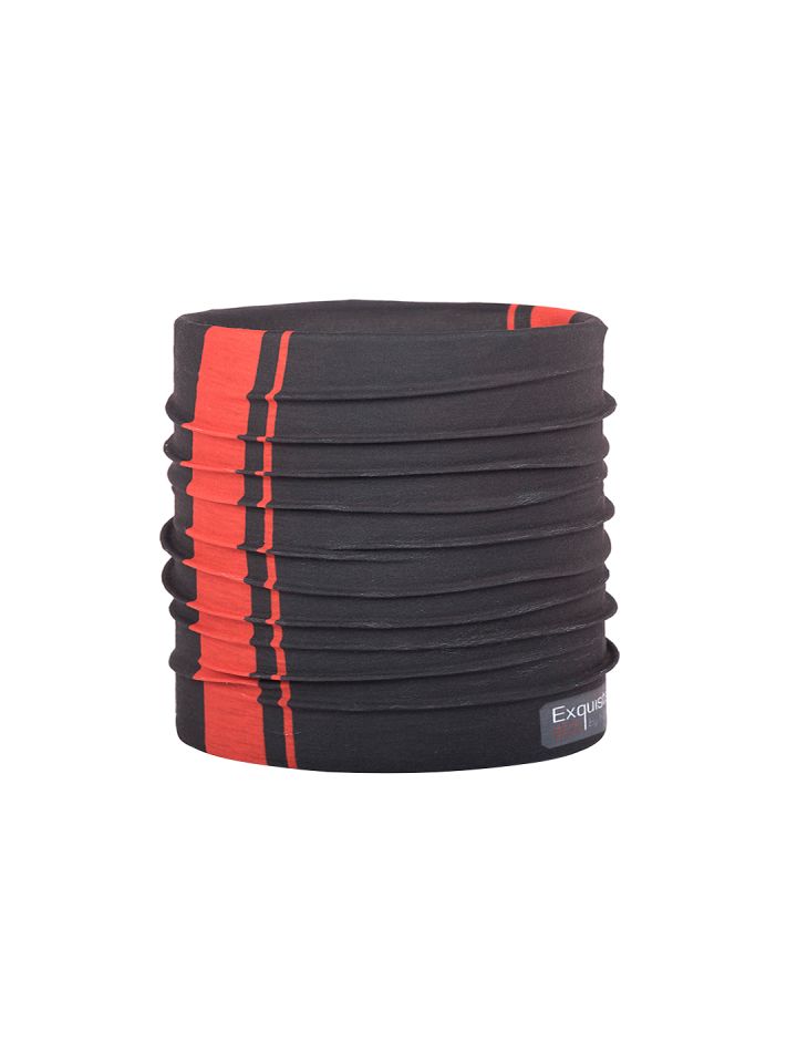 NOISE Unisex Black Red Printed Multipurpose Headband