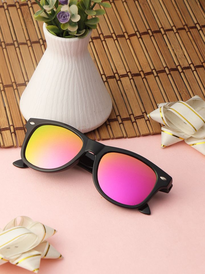 Black and cheap pink wayfarer sunglasses