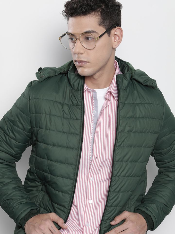 Mens green new arrivals padded jacket