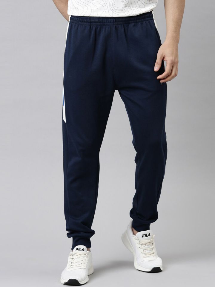 Buy Proline Active Men Blue Solid Cotton Track Pants Track Pants