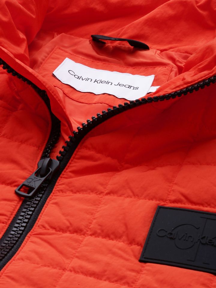 Orange calvin klein jacket store
