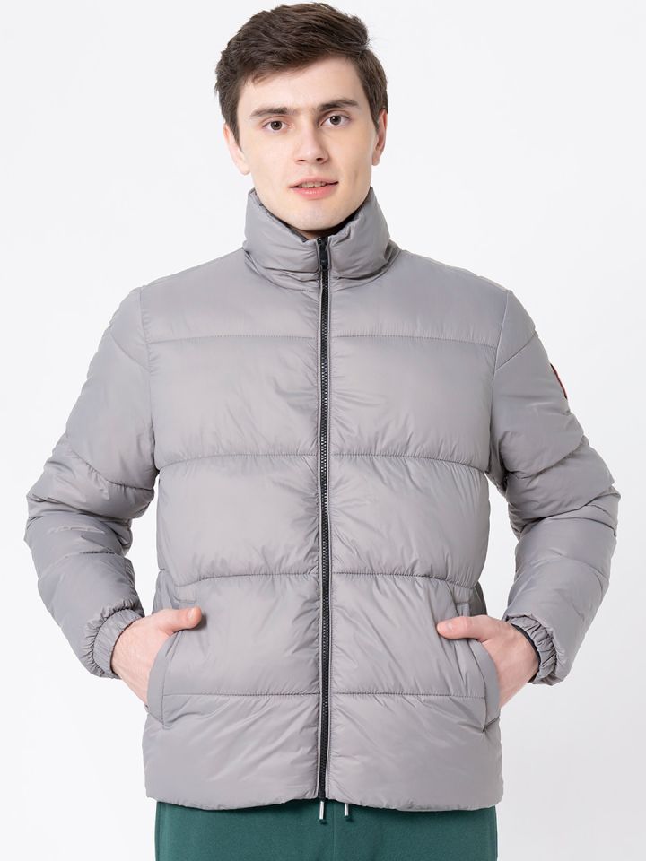 Red Tape Men Grey Padded Jacket