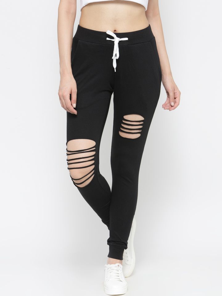 distressed joggers womens