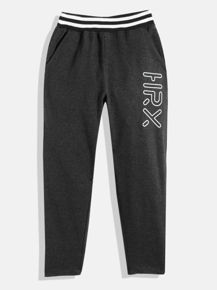 Buy HRX By Hrithik Roshan Boys Charcoal Grey Printed Joggers