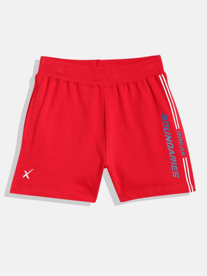Buy HRX By Hrithik Roshan Boys Red Typography Printed Pure Cotton