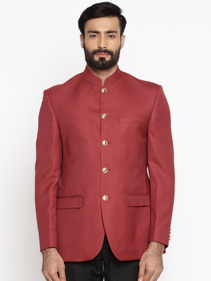 red formal coat