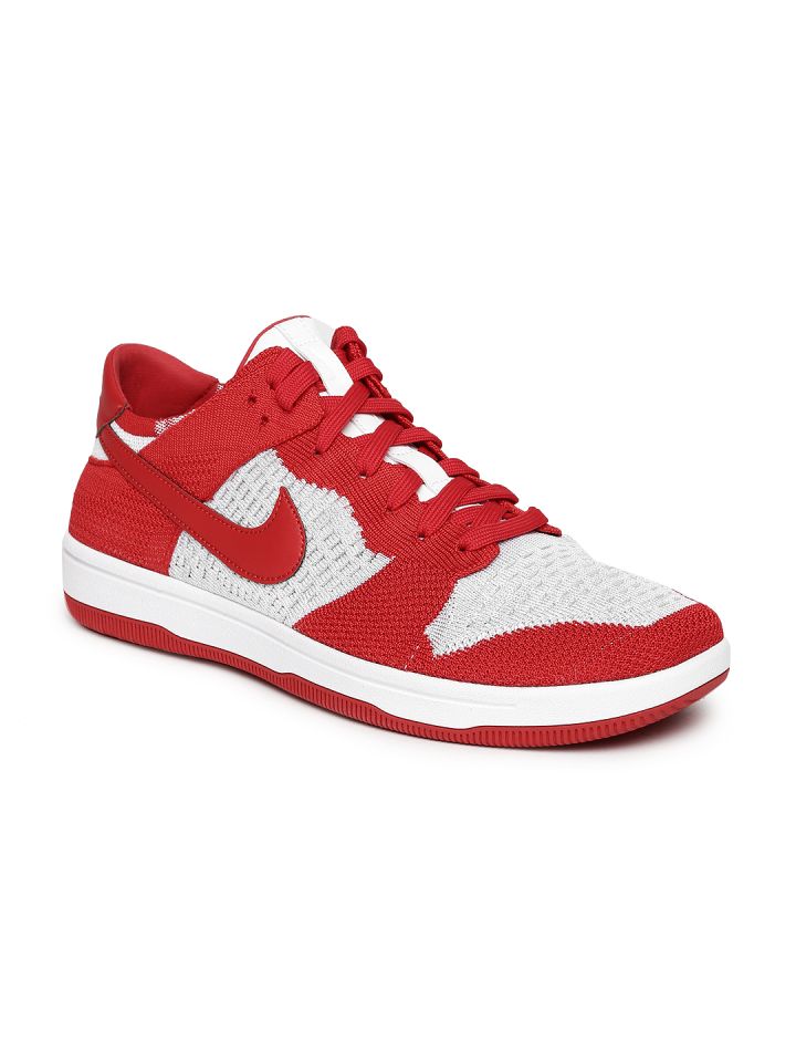 Nike dunk sale low flyknit red