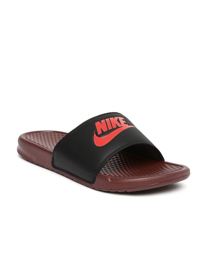 Nike benassi maroon hotsell