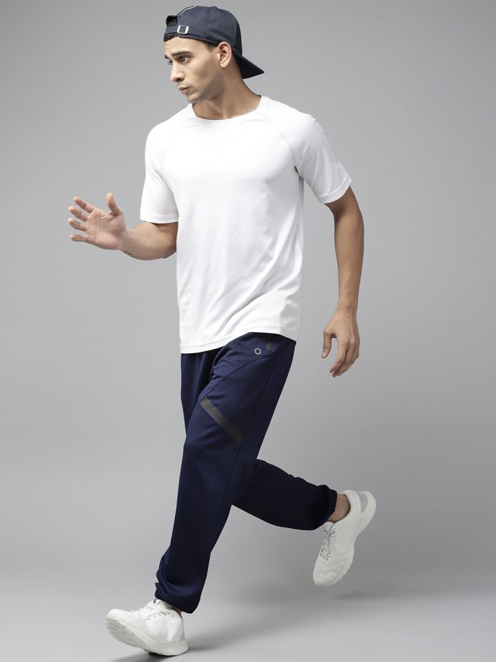 Buy PROWL By Tiger Shroff Men Navy Blue Solid Running Joggers