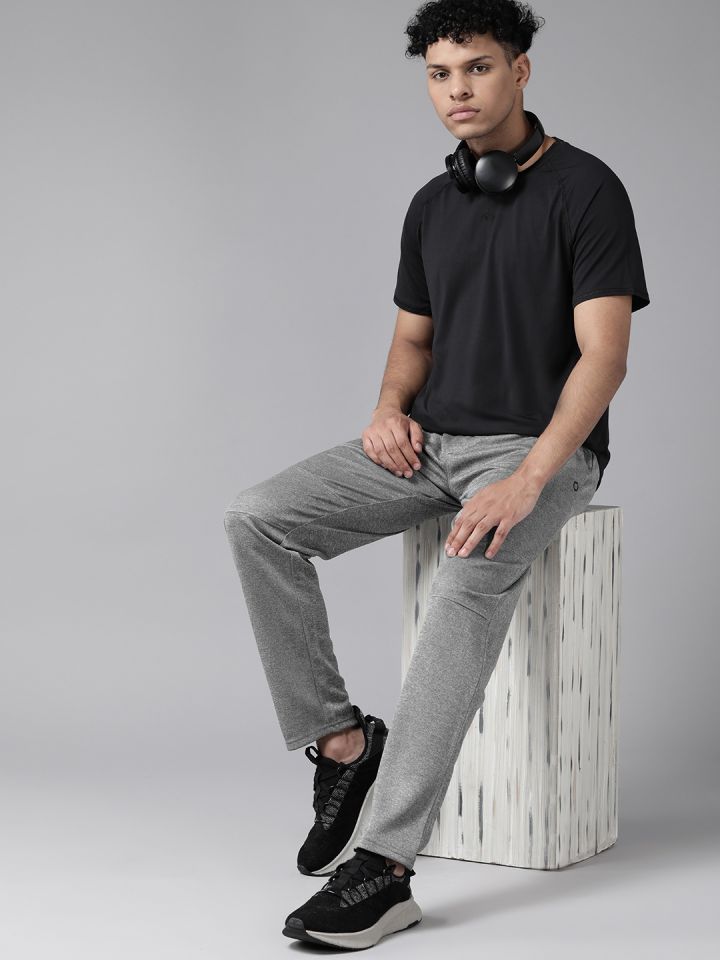 Buy PROWL By Tiger Shroff Men Grey Melange Solid Regular Fit Track
