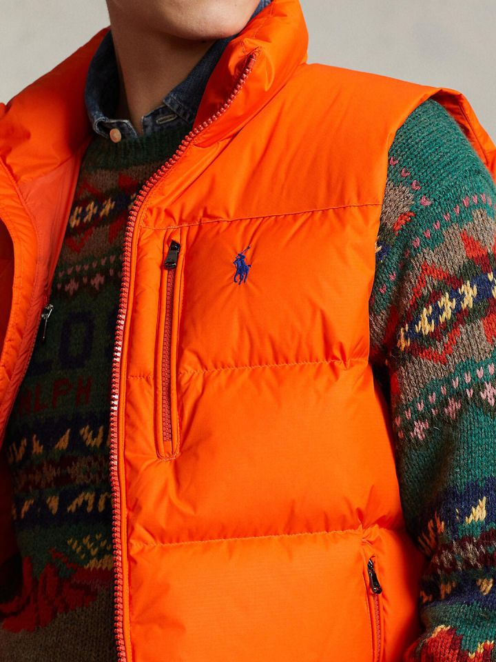 Orange ralph cheap lauren jacket