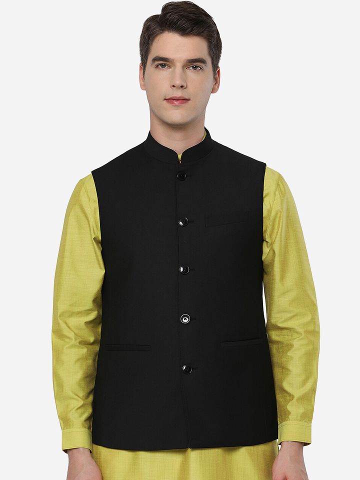 Jade blue clearance nehru jacket