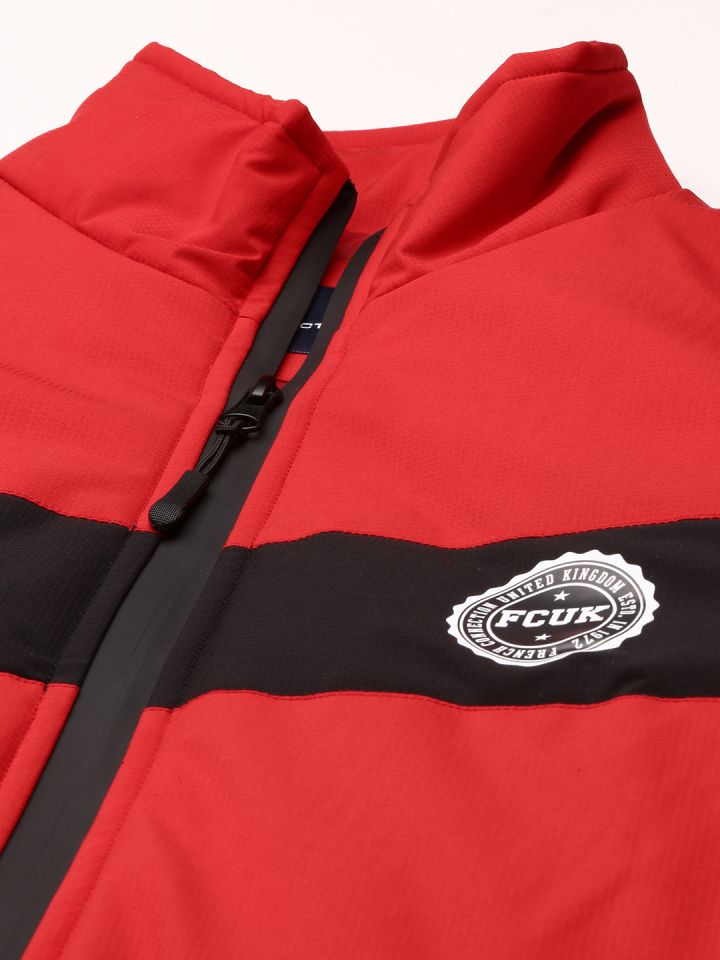 French connection red best sale jacket