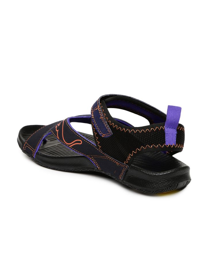 Buy PUMA Unisex Black Blue Jiff 5 Sports Sandals Sandals for