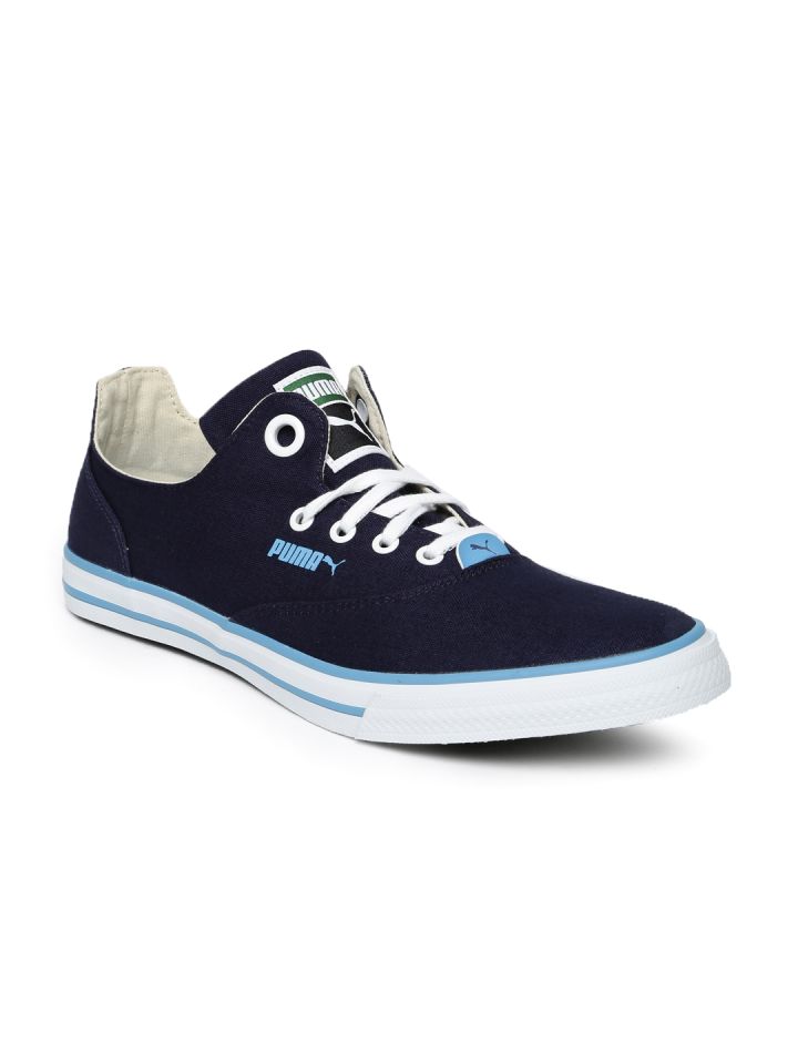 puma unisex navy limnos cat dp casual shoes