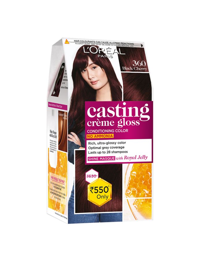 Buy Loreal Paris Casting Creme Gloss Hair Color Black Cherry 360 87 5 G 72 Ml Hair Colour For Women 1967187 Myntra