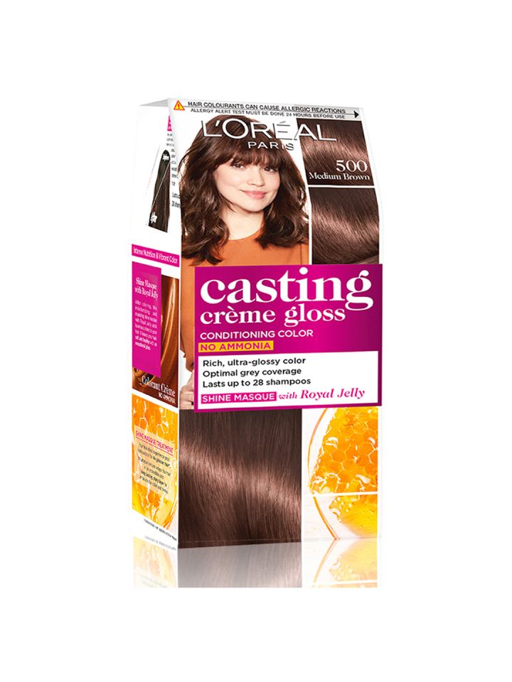 LOreal Paris Permanent Hair Colour Radiant AtHome Hair Colour with up to  100 Grey Coverage ProKeratin Up to 8 Weeks of Colour Excellence Crème  3 Dark Brown 72ml100g  Amazonin Beauty