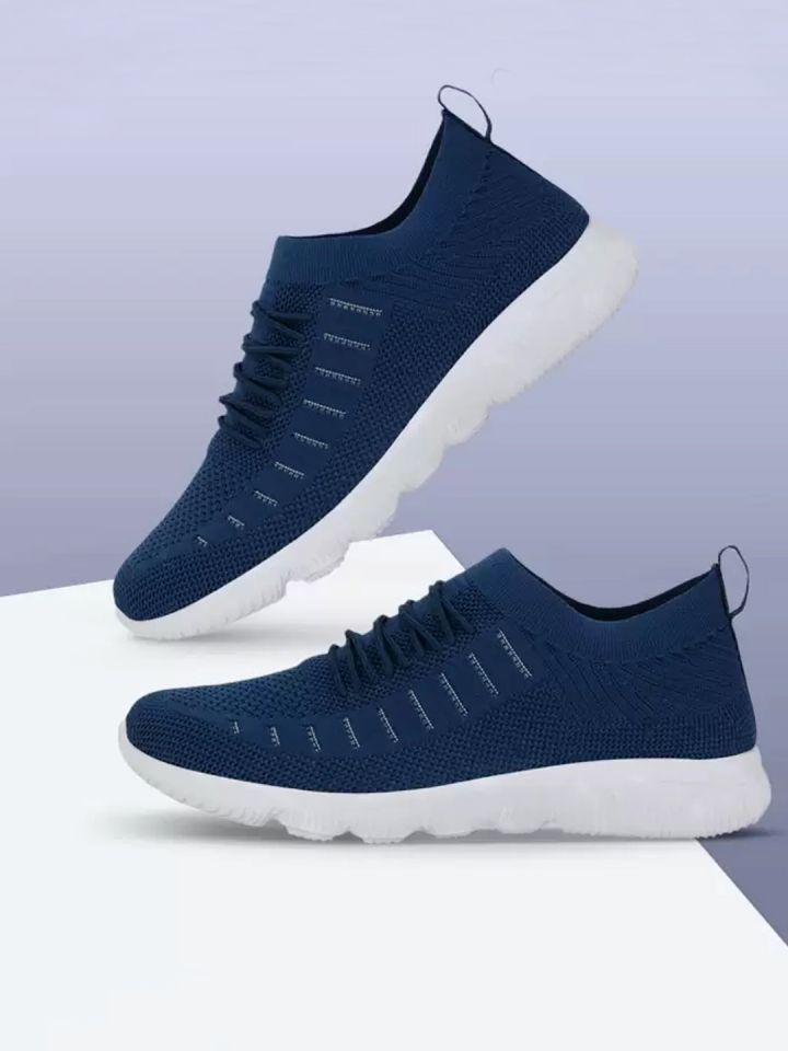 Mens blue slip on top shoes