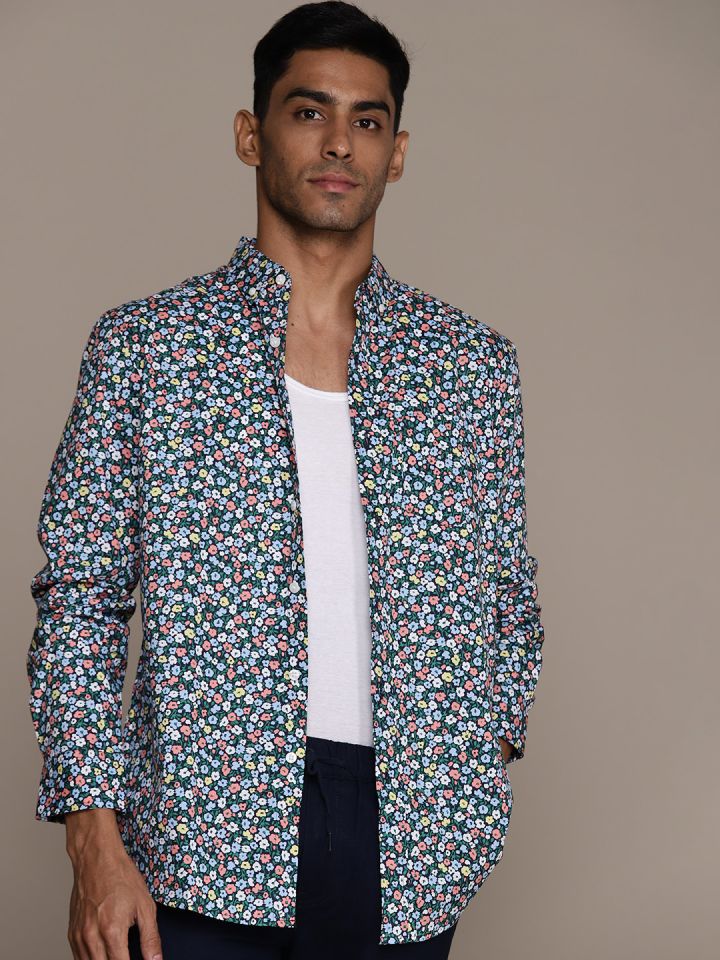 Macy s Club Room Floral Print Casual Shirt