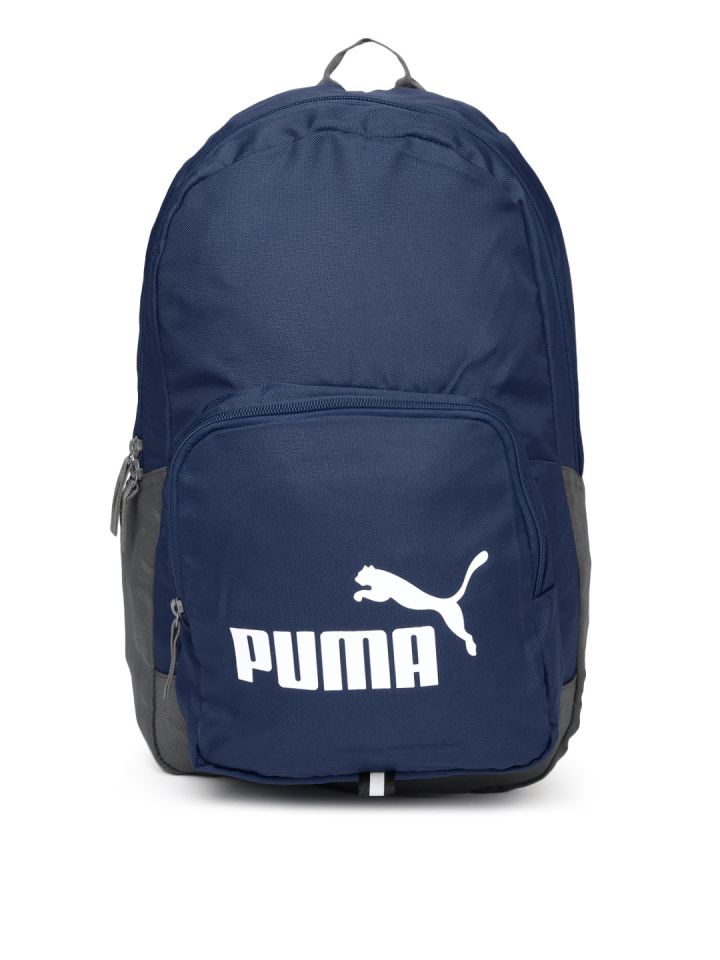 Puma unisex blue & grey phase backpack sales