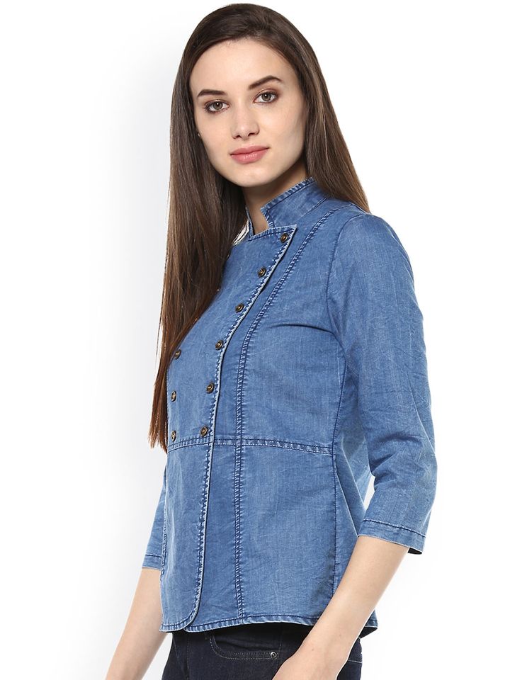 Buy StyleStone Blue Denim Shirt Style 