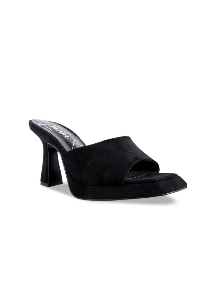 Suede sales black mules
