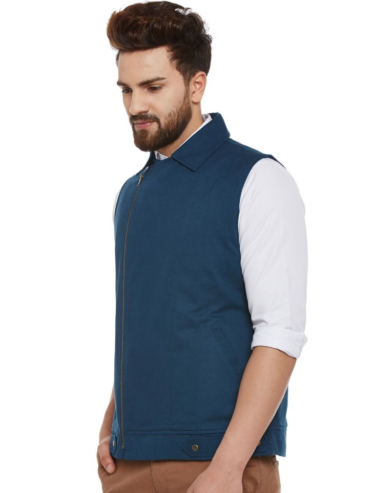 Hypernation solid men's best sale waistcoat