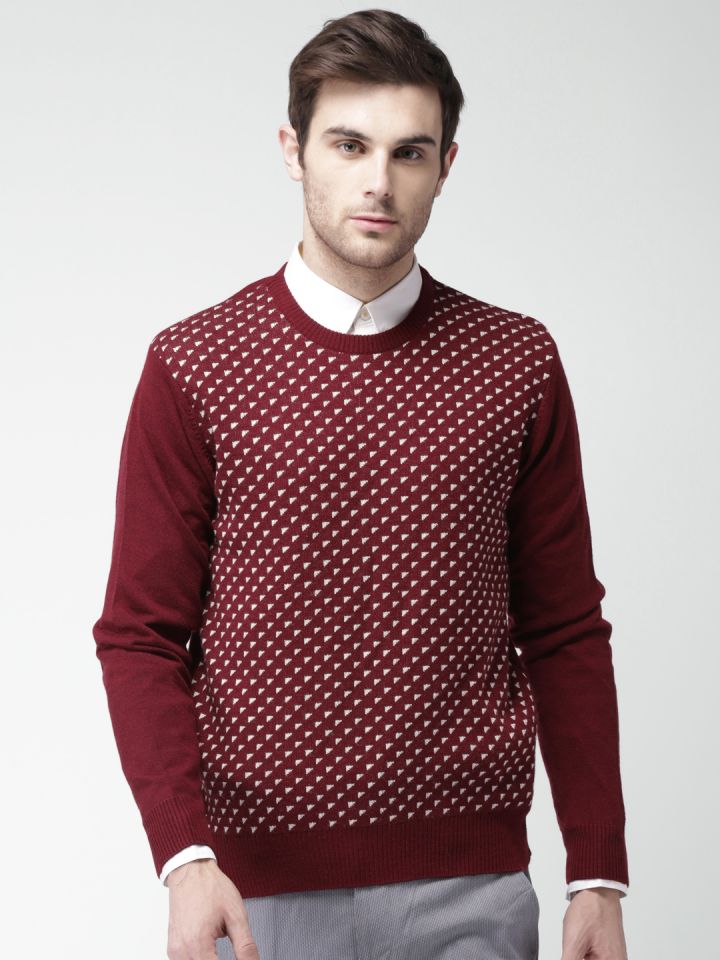 Maroon pullover sweater new arrivals