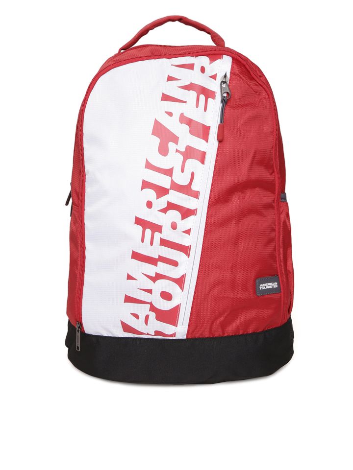 American tourister white backpack deals