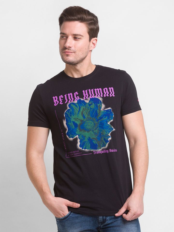 Being human blue shirt hot sale