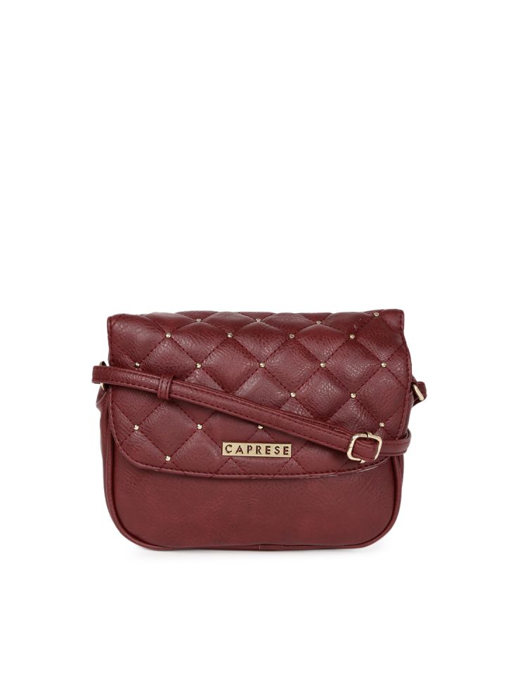 caprese maroon sling bag