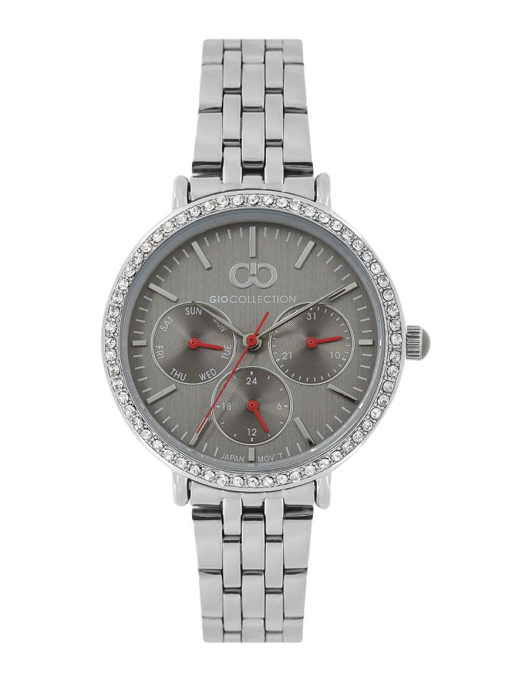 Buy GIO COLLECTION Women Taupe Multifunction Analogue Watch G2034