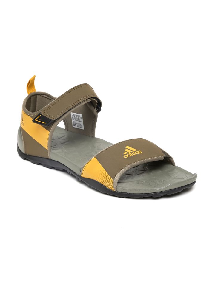 ADIDAS Men Olive Brown CYRAN Sports Sandals