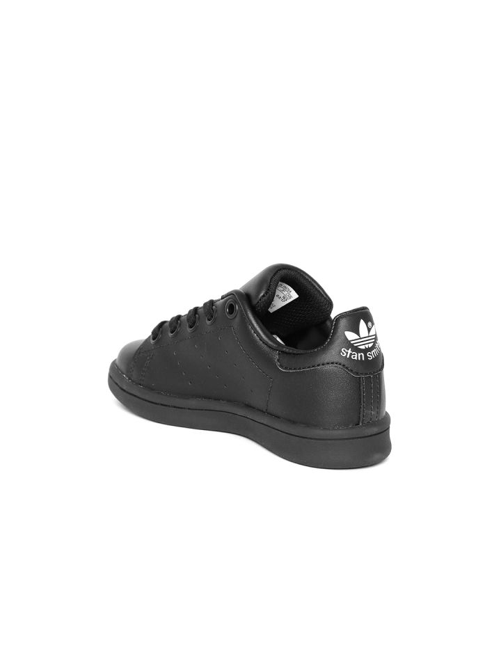 ADIDAS Originals Kids Black STAN SMITH Sneakers