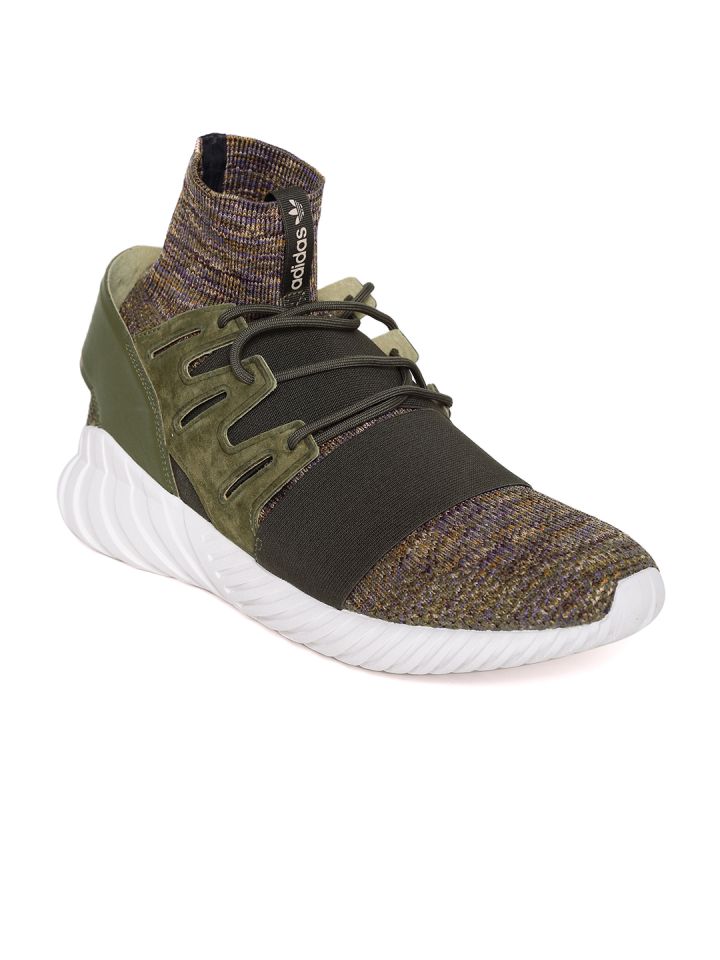Buy ADIDAS Originals Men Olive Green Tubular Doom PK Mid Top