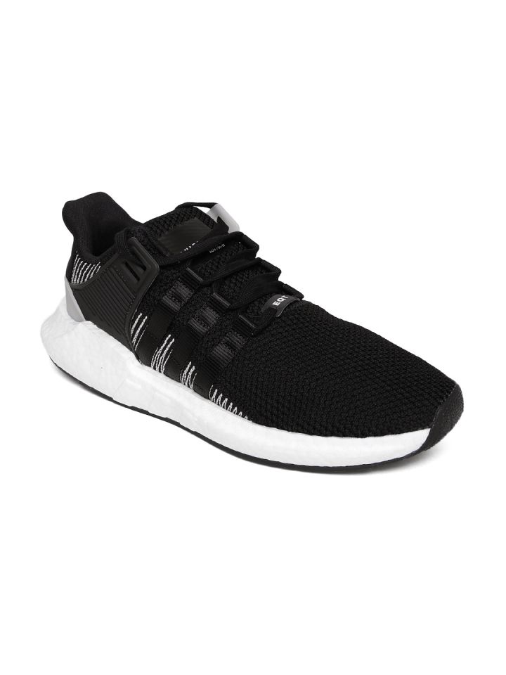 Adidas originals eqt support 93/17 trainers in black deals by9509