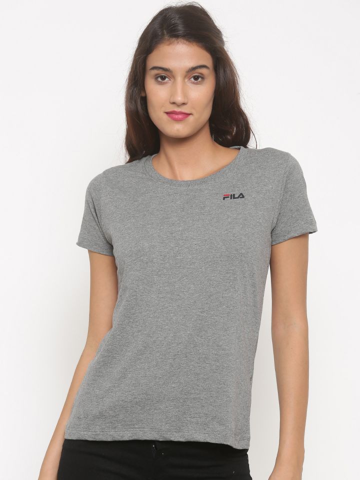 fila shirt womens grey