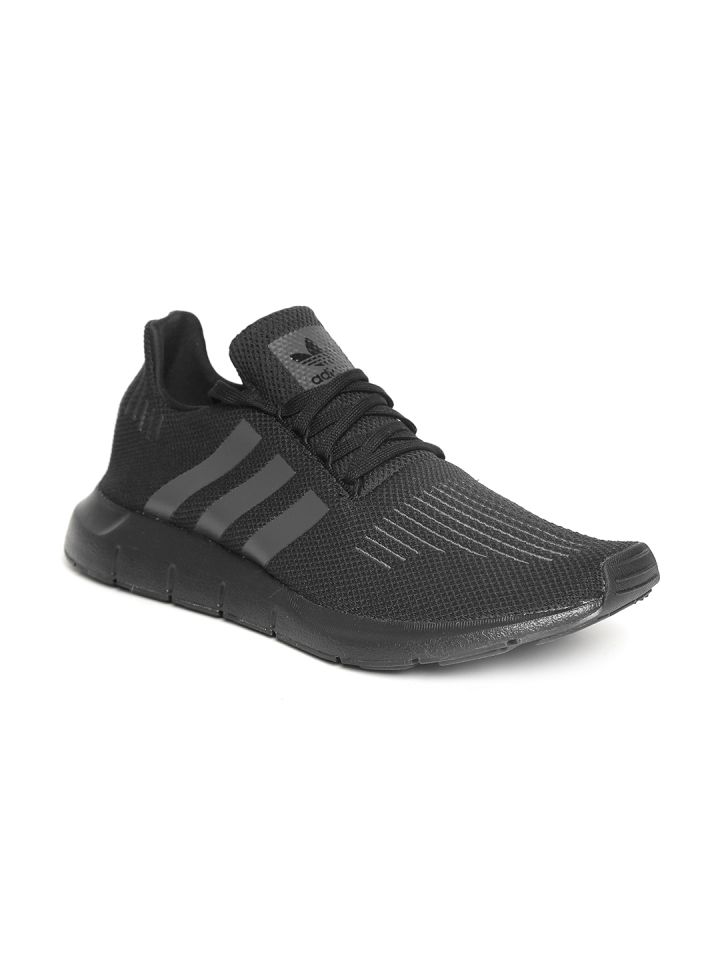 Mens black adidas swift run hotsell