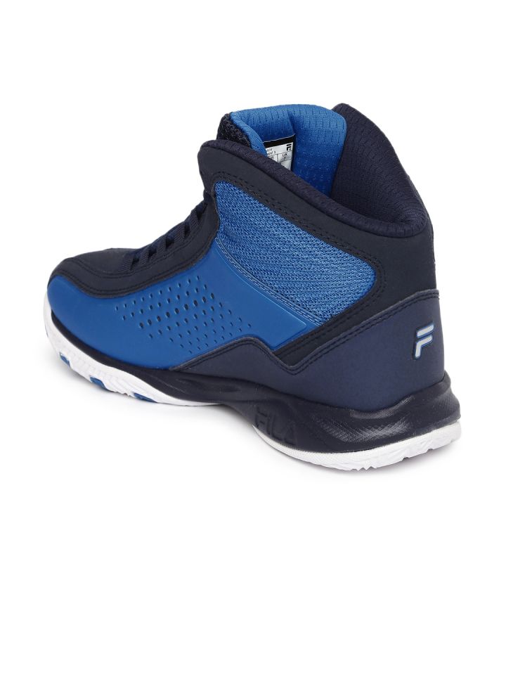 FILA Men Blue Synthetic Mid Top Basketball Shoes