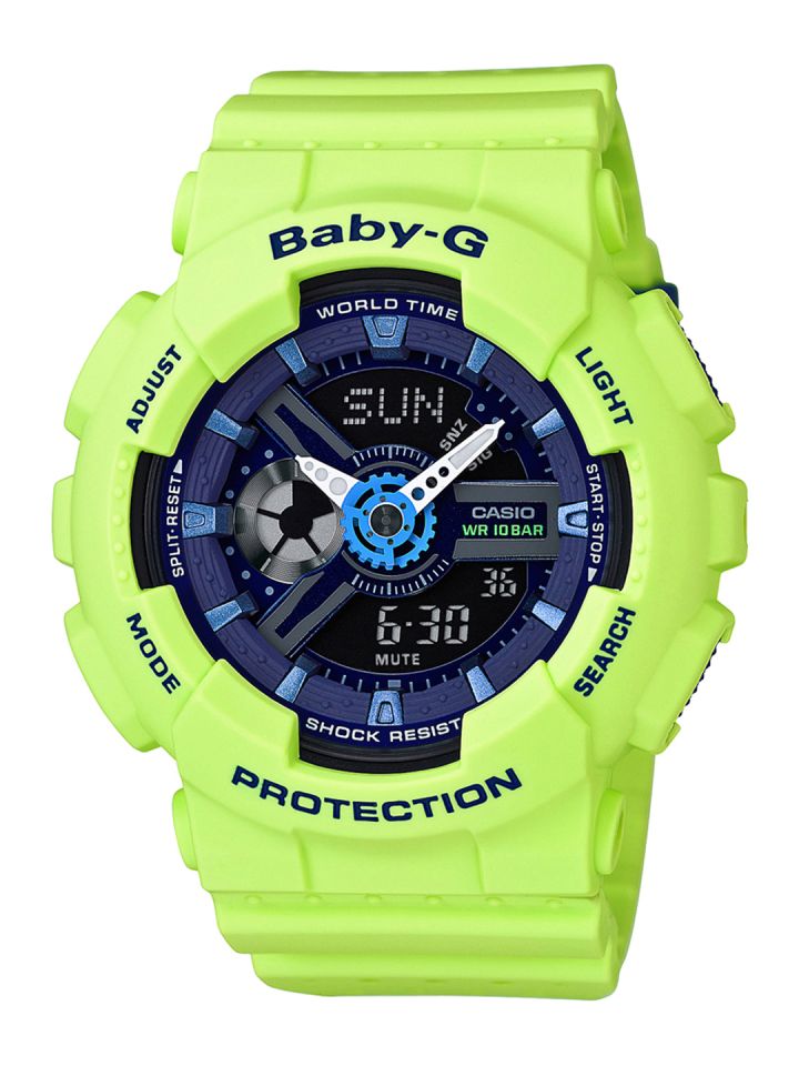 Neon green g deals shock watch