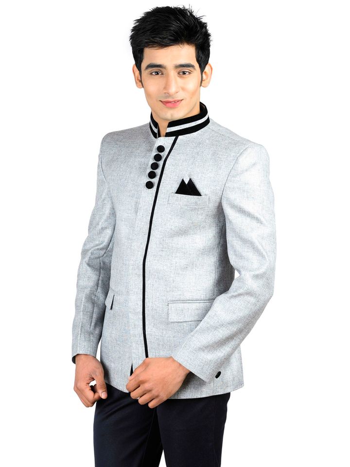 silver blazer men