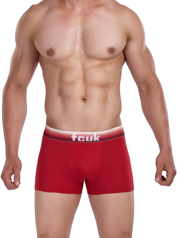 Buy FCUK Underwear Red Gradient Trunks CTR06 - Trunk for Men