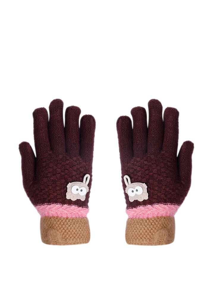 Maroon gloves winter sales