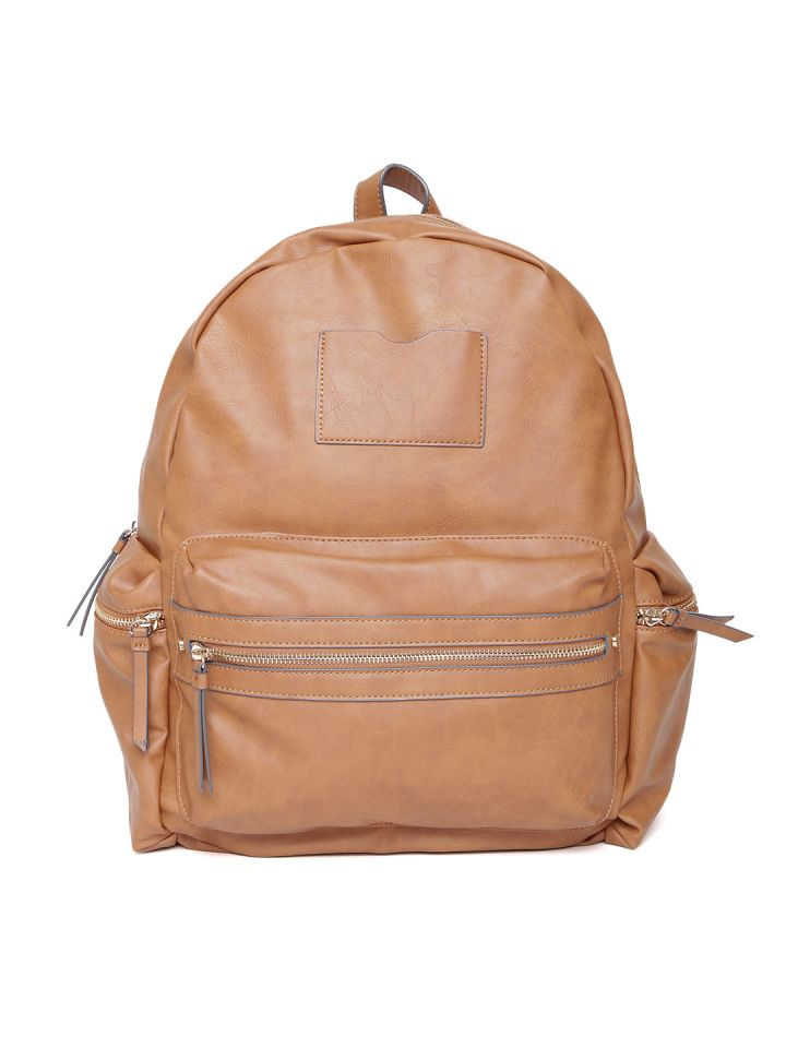 accessorize tan backpack